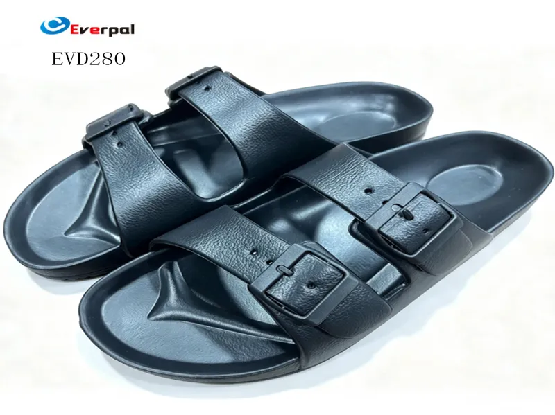 Unisex Ayarlanabilir Çift Tokalı EVA Kaydırmalı Sandalet